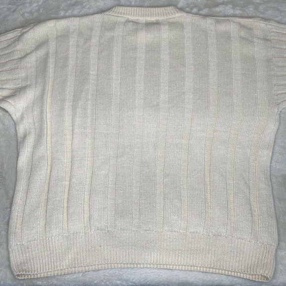 Vintage Insite Crew Neck Long Sleeve Knit Ribbed Sweater - Picture 5 of 10